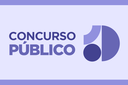Arte em fundo lilás com texto "Concurso Público"
