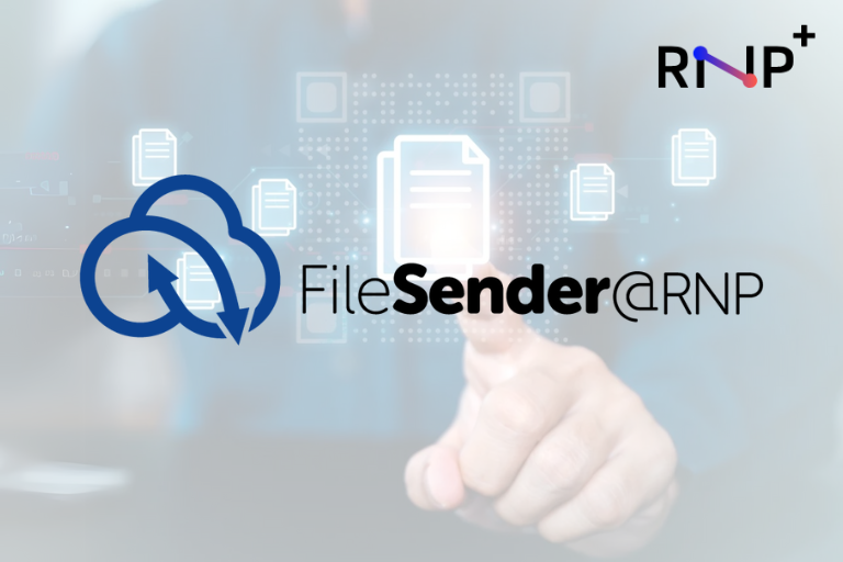 Arte em fundo translúcido com ícones de documentos e um dedo apontado