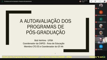 A autoavaliação dos programas de pós-graduação