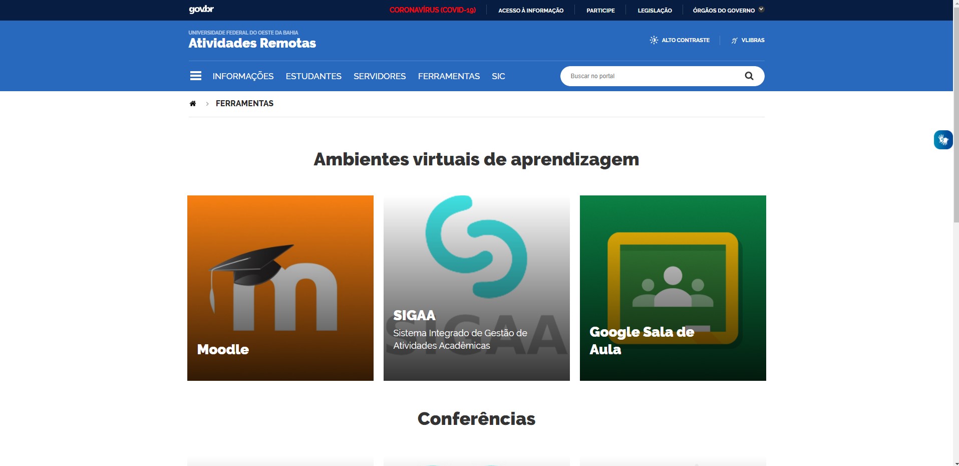 Ambientes virtuais de aprendizagem