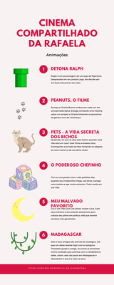Cinema compartilhado da Rafaela - Animações