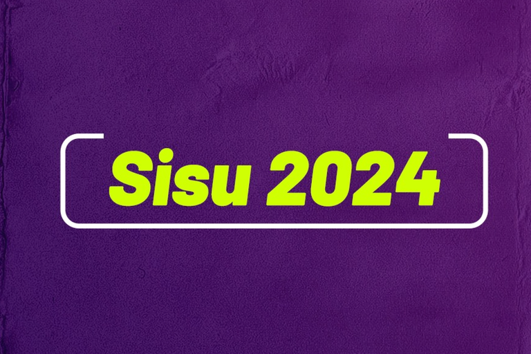 Imagem em fundo lilás do Sisu 2024