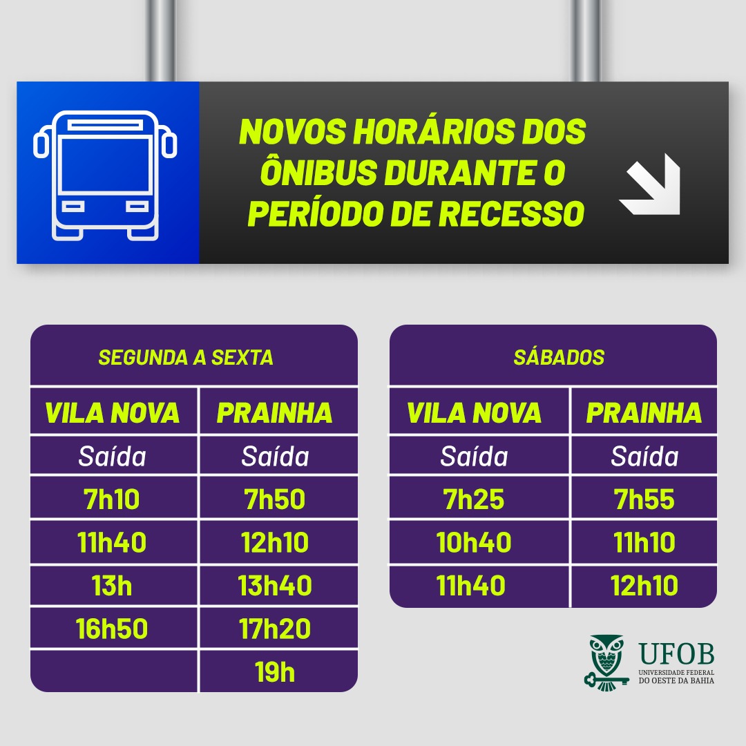 Novos horários da linha 15 durante o recesso