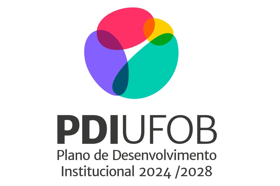 Imagem em fundo branco com marca do PDI 2024-2028 e o nome Planode  Desenvolvimento Institucional