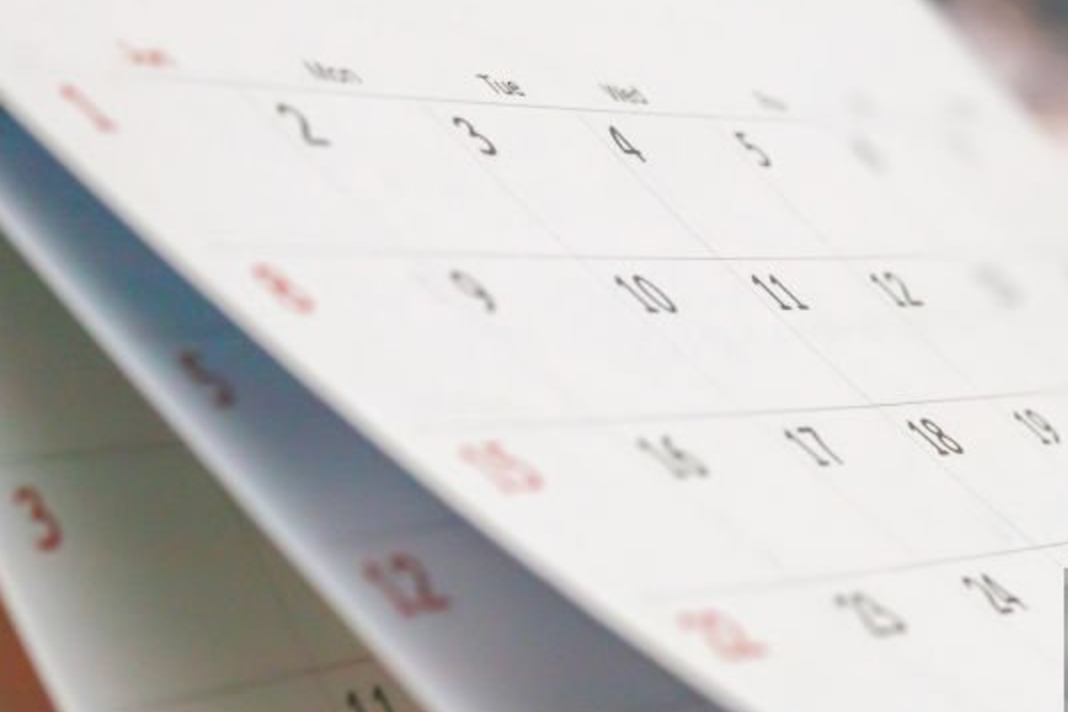 Imagem de calendário letivo