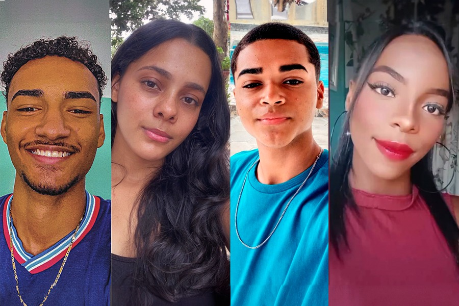 Montagem com fotos de estudantes do Programa UPT/UFOB que tiraram notas altas na Redação do Enem 2024