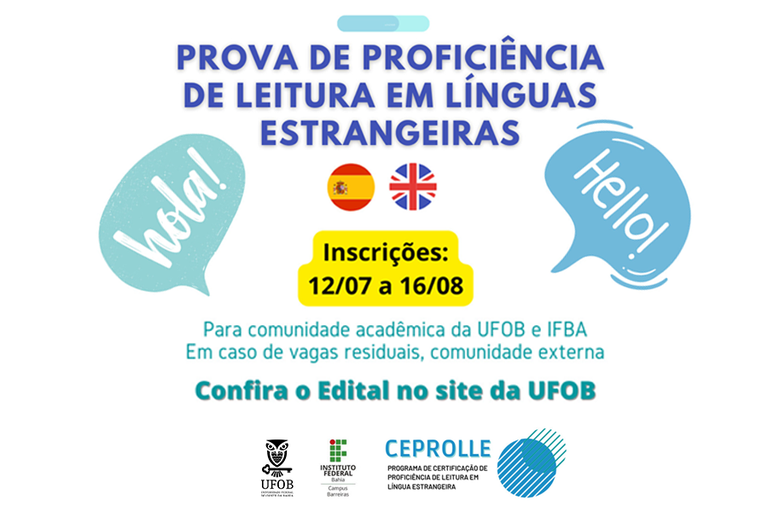 Inscrições para Exame de Língua Estrangeira para a Pós-graduação iniciam  dia 20 - UNIFAP