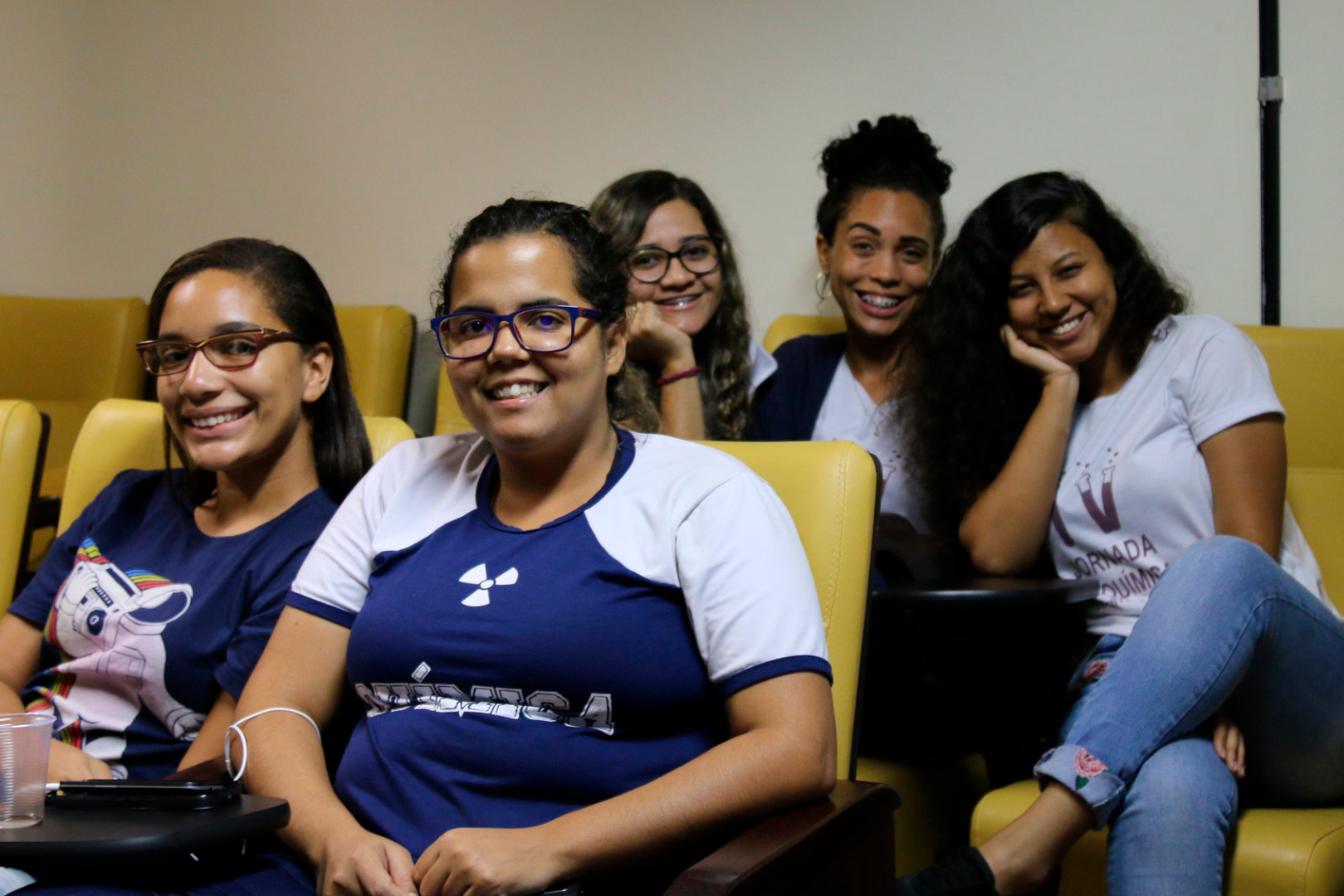 Foto de estudantes durante IV Jornada de Química do Oeste da Bahia