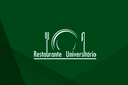 Arte em fundo verde com a marca do Restaurante Universitário da UFOB