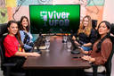  Imagem de egressos do curso de Direito e apresentadoras do Podcast Viver UFOB