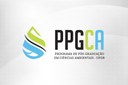 Arte em fundo branco com marca do Programa de Pós-Graduação em Ciências Ambientais