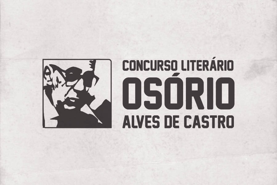 Imagem com fundo bege e a marca do Concurso Literário Osório Alves de Castro