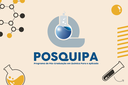 Arte em fundo bege com símbolos da Química e marca do Programa de Pós-Graduação em Química Pura e Aplicada