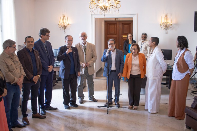 Dirigentes de instituições federais de ensino da Bahia se reúnem com bancada baiana do Congresso Nacional | Foto: Victor Mota (Ascom/UFBA)