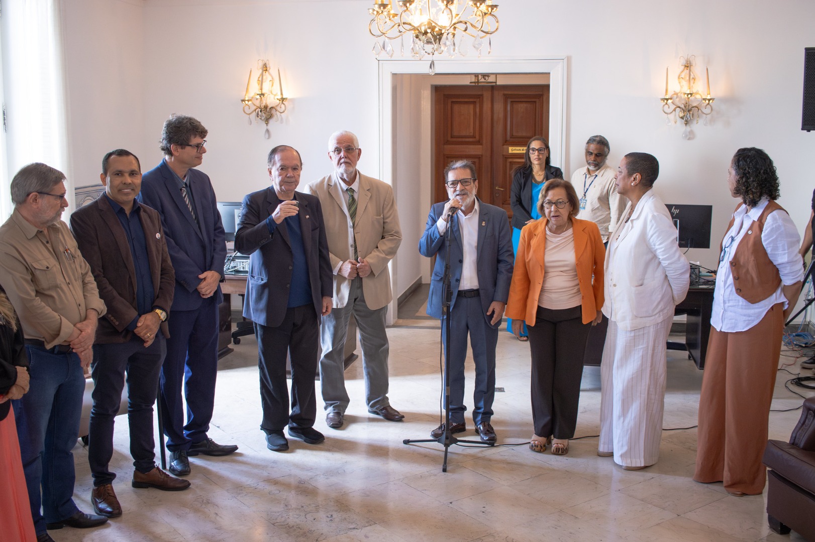 Dirigentes de instituições federais de ensino da Bahia se reúnem com bancada baiana do Congresso Nacional | Foto: Victor Mota (Ascom/UFBA)