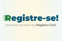 Imagem em fundo bege com texto "Registre-se! Sistema Nacional do Registro Civil