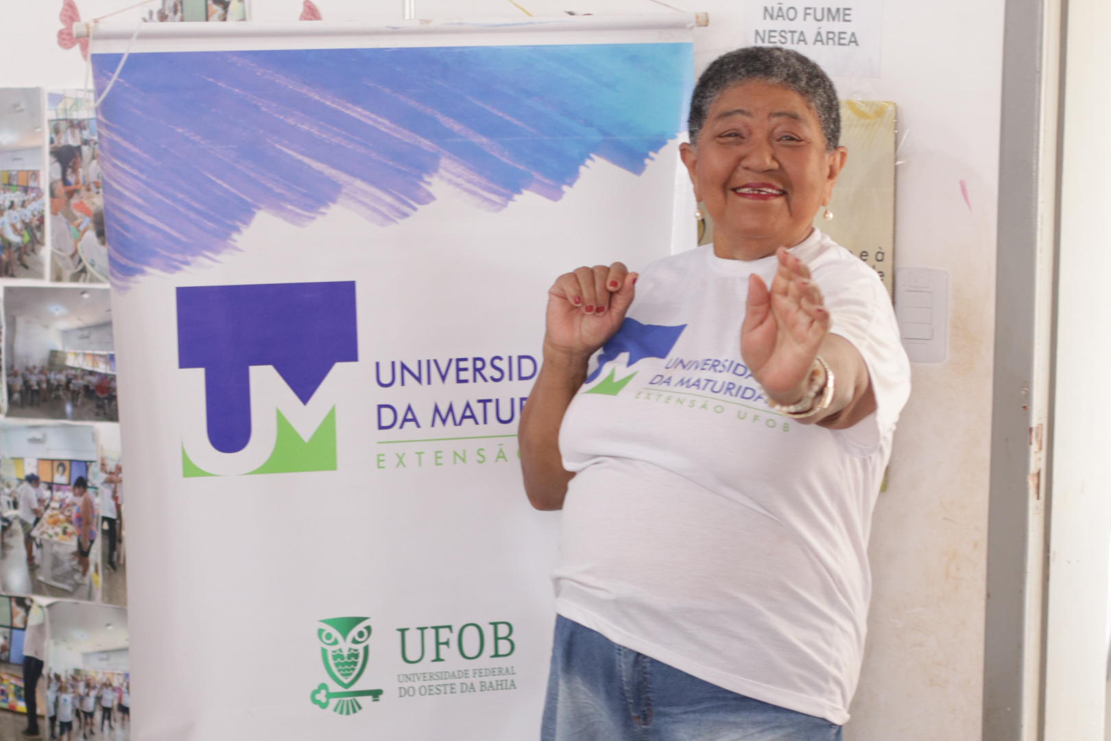Imagem de participante da edição 2025 do Programa Universidade da Maturidade, da UFOB